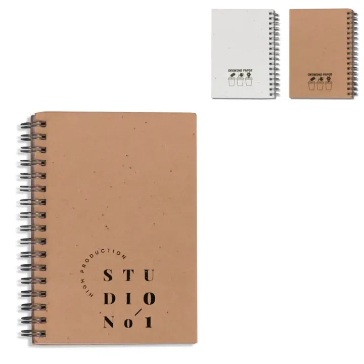 Seed paper spiral notebook - LT92526 (gadzety reklamowe)